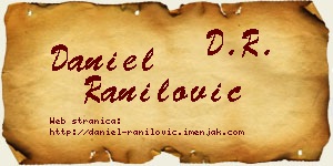 Daniel Ranilović vizit kartica